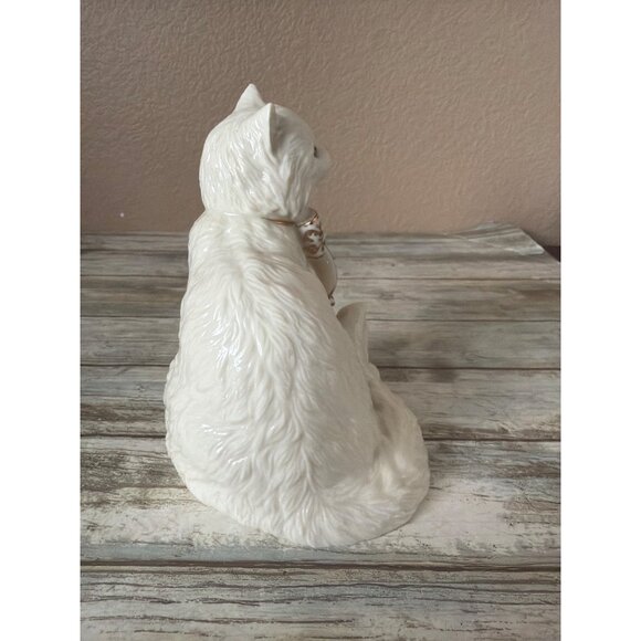 Lenox Sitting Pretty Cat Figurine Classic Cat Collection Ivory Bone China 6" H - Picture 4 of 12
